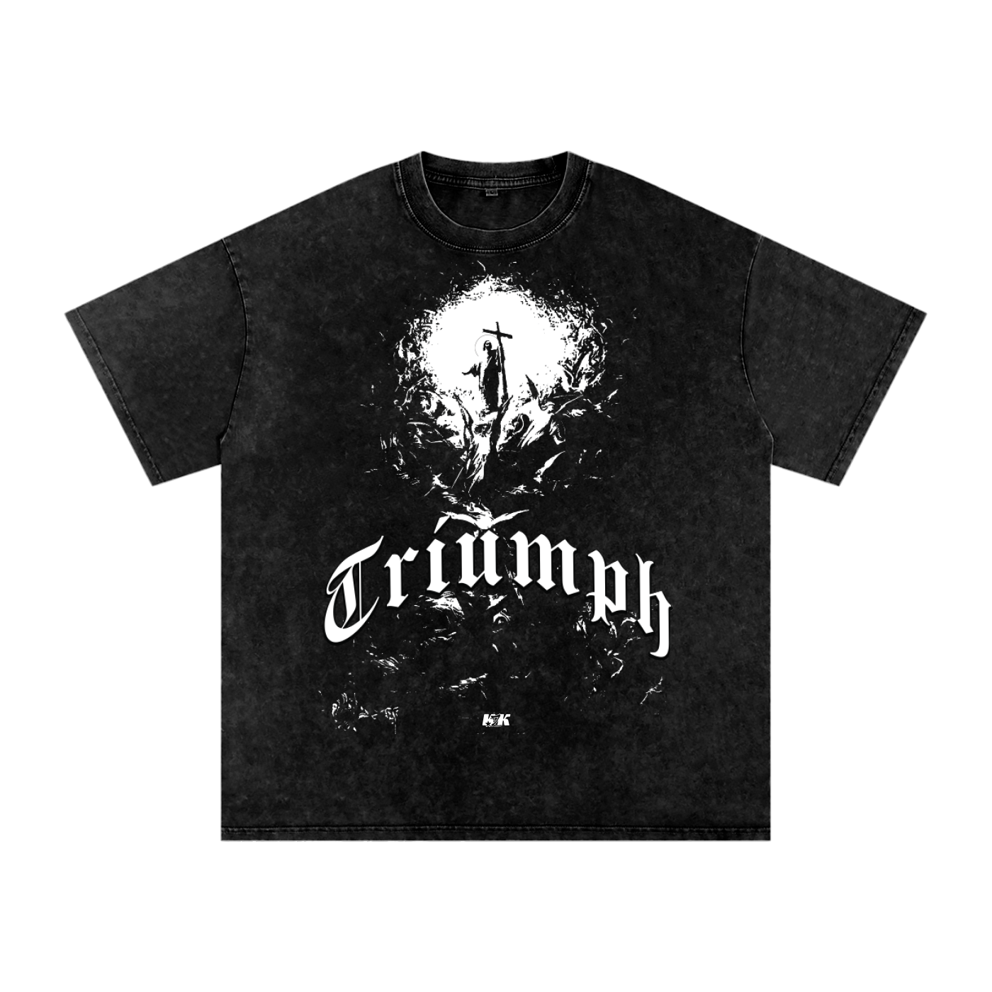 TRIUMPH - Eikon Evangelion, Snow Washed Oversized Cotton T-Shirt
