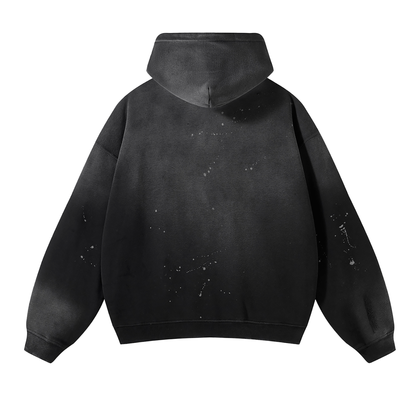 WORLDWIDE - Down to Earth, Vintage Washed Frayed Fleece Hoodie