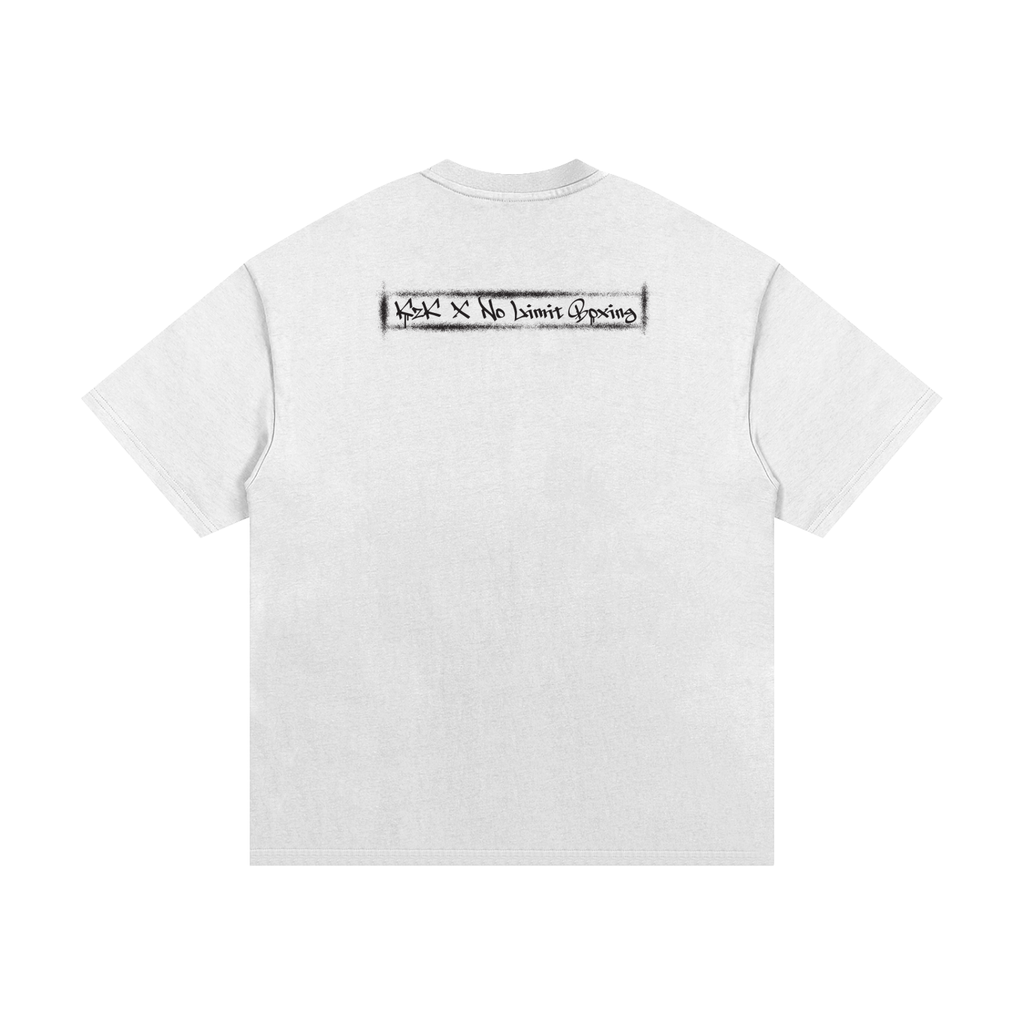 VINTAGE - KZK x No Limit Boxing, Essential Heavyweight Cotton T-Shirt